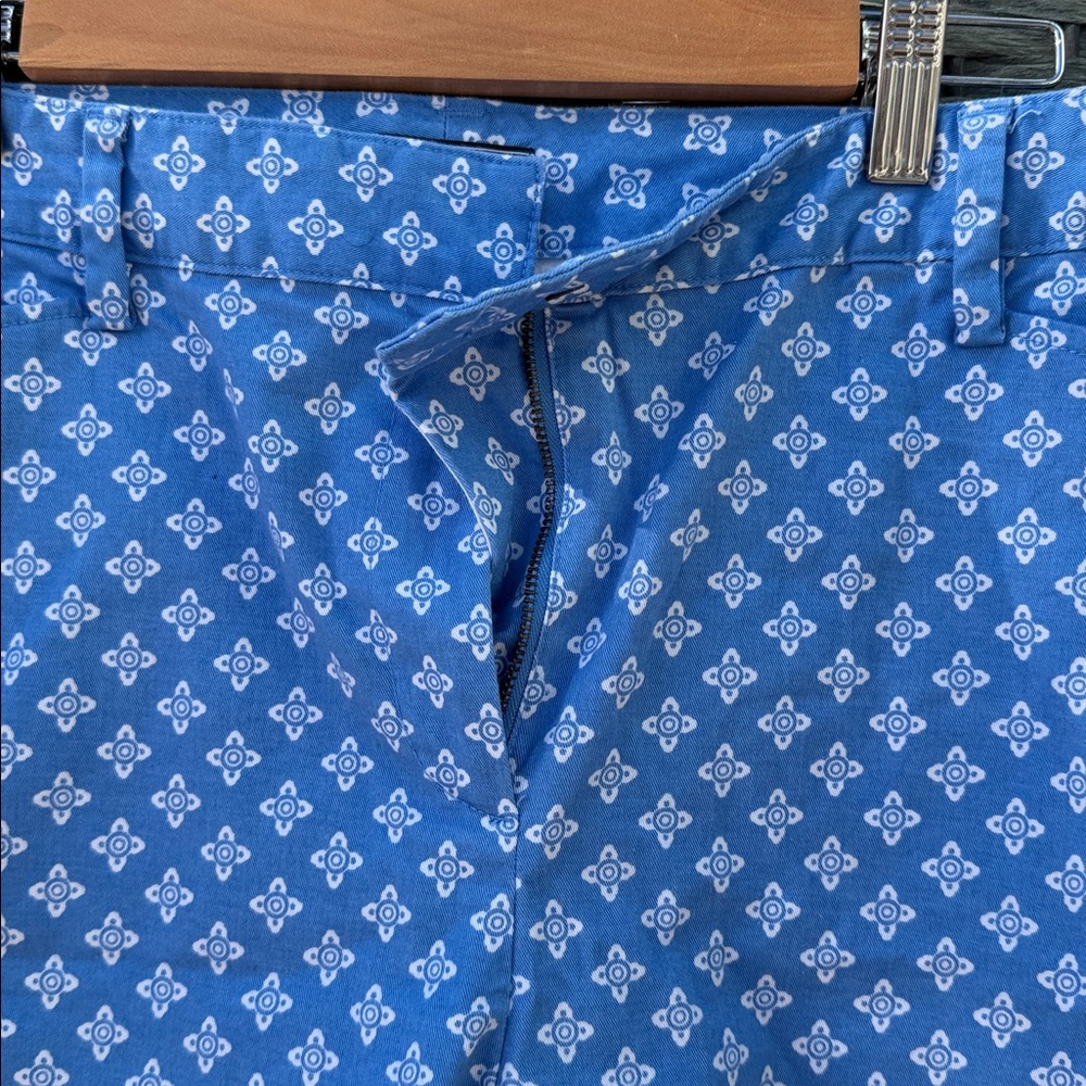 NWOT! Lands' End Light Blue Patterned Shorts - Picture 3 of 4